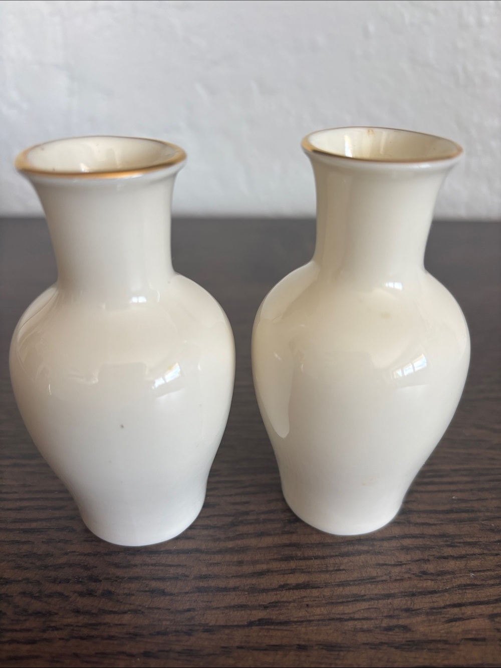 Lenox Special Holly Berries Set of 2 Holidays Christmas Bud Vase 3.5” - Picture 4 of 4